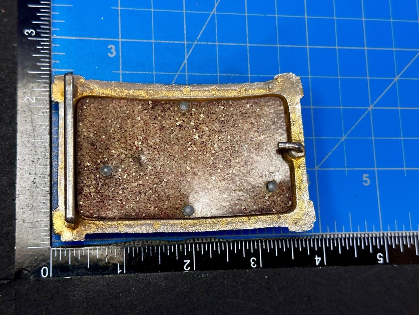 Bank Bandit Cowboy Horse Thief Unique colorful Raised Belt Buckle