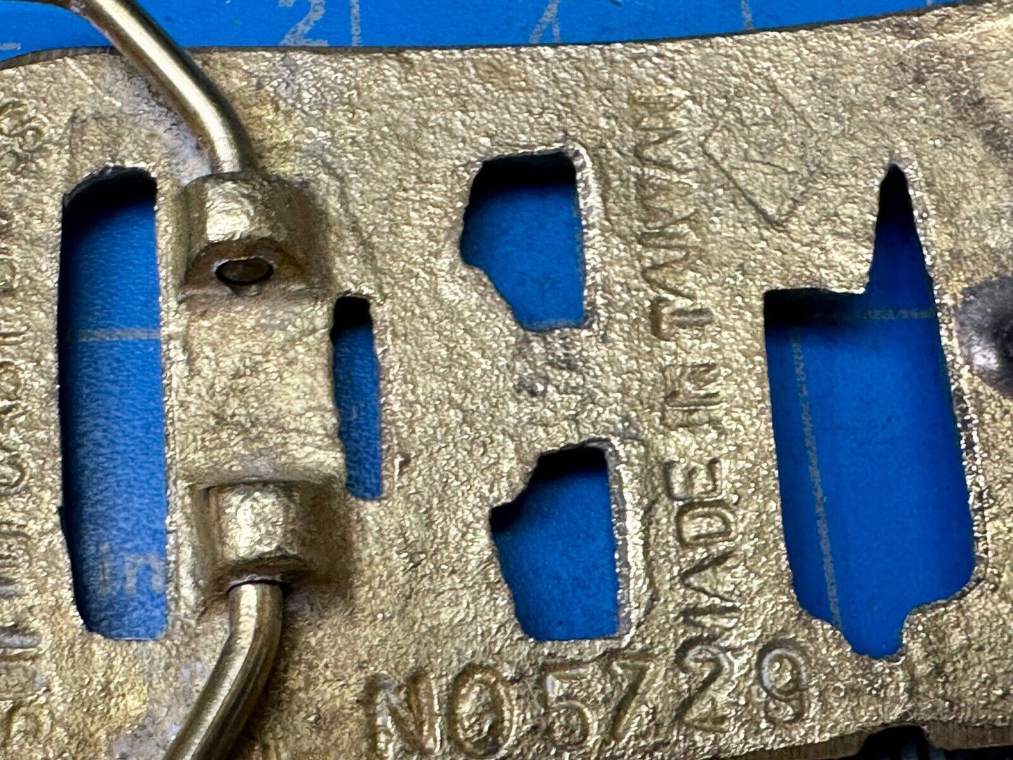 TED Custom Name in Cutout block letters solid brass Baron belt buckle