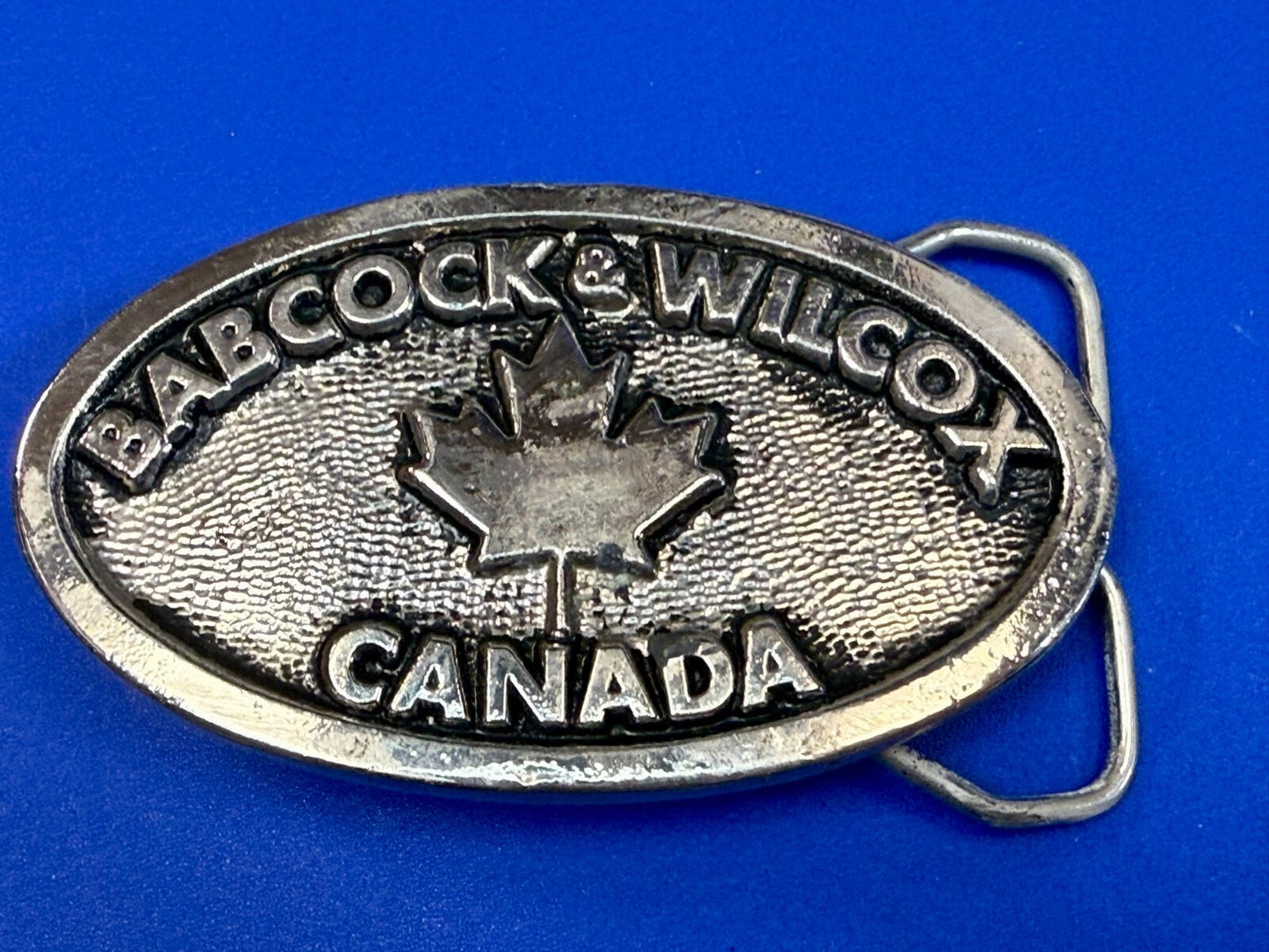 BABCOCK & WILCOX CANADA Clean Energy Com. Silver Tone Commemorative Belt Buckle