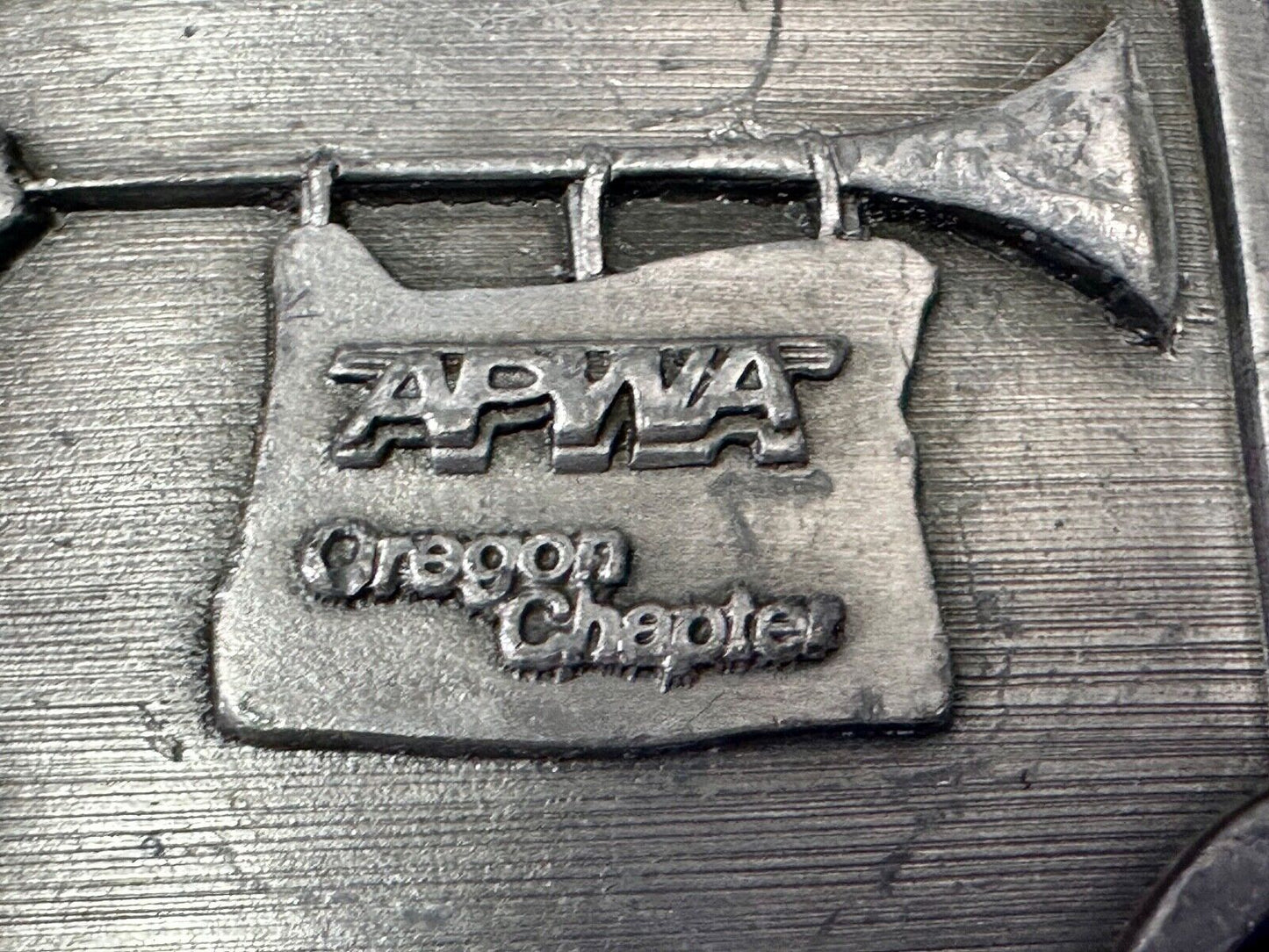 APWA Oregon chapter American Public Works Association Conference belt buckle