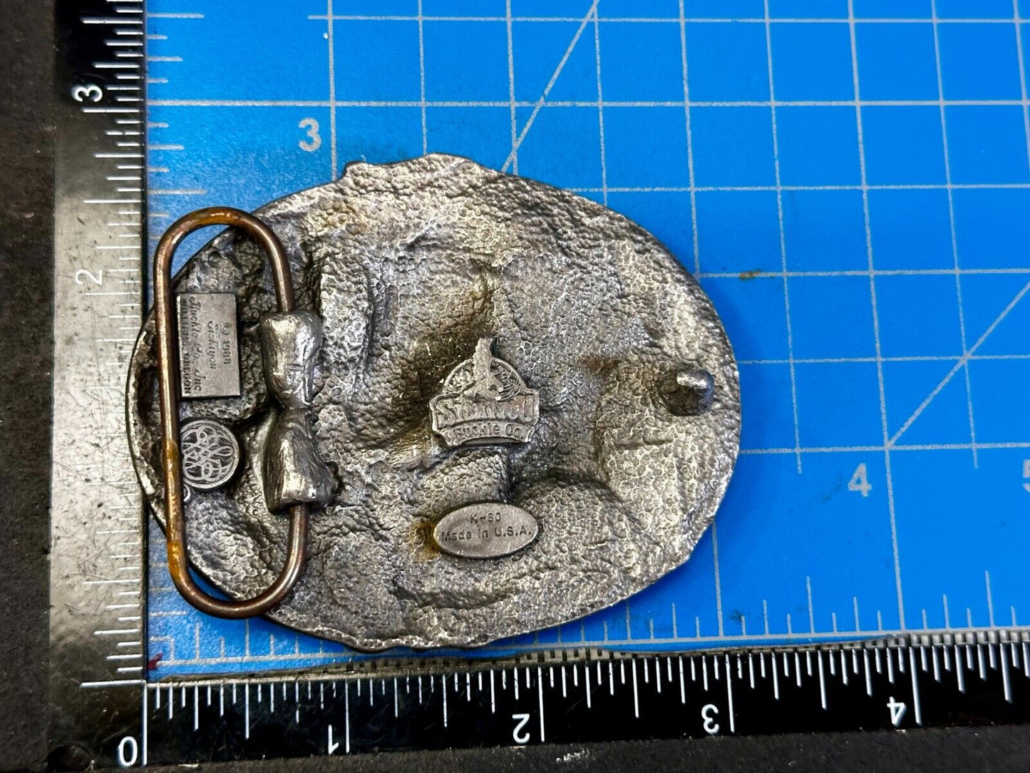 The Wild Horse Commemorative Vintage 1988 Siskiyou Belt Buckle K-80