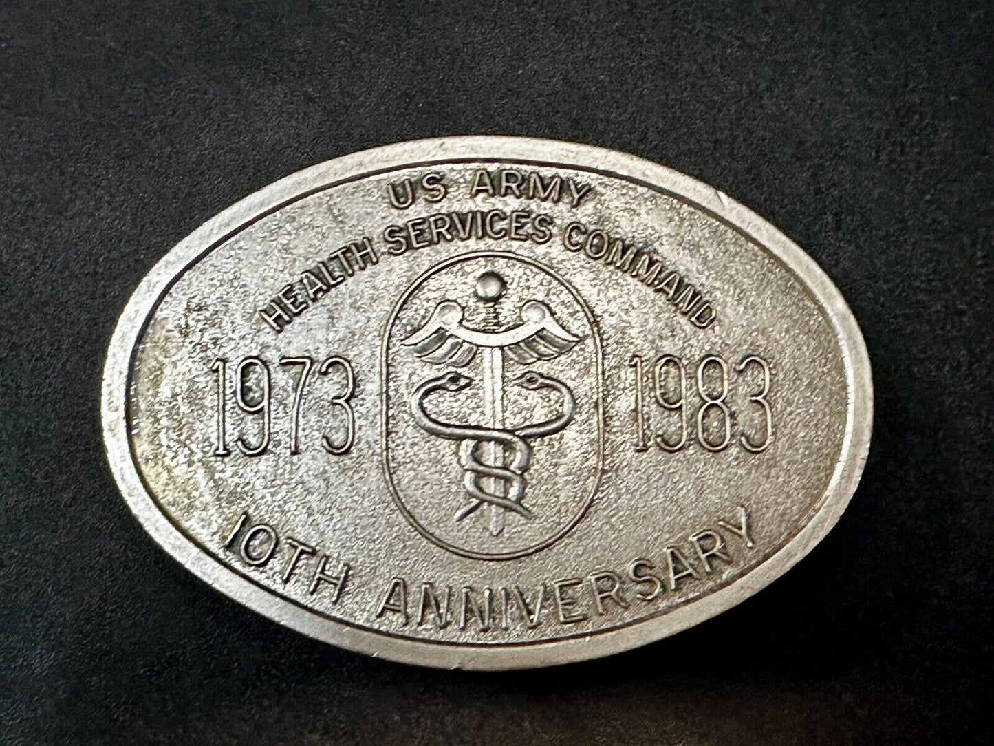 US Army Health Service Command 10th Anniversary Limited Edition Belt Buckle