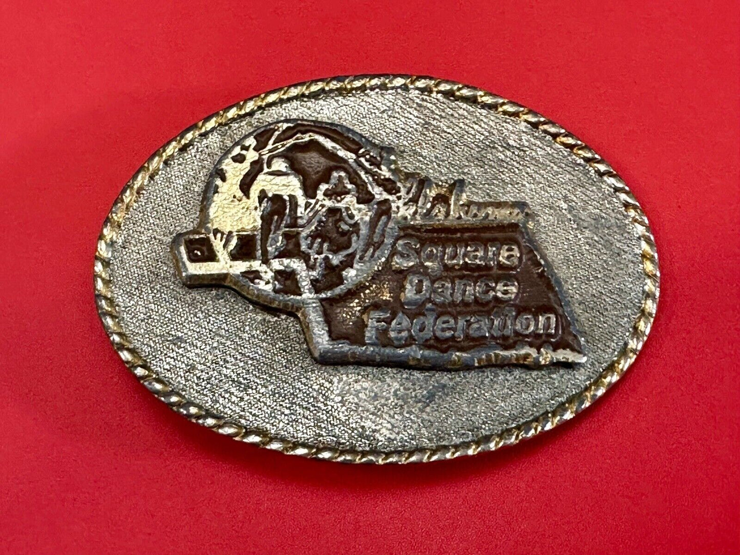 Vintage Alabama Square Dance federation belt buckle to restore