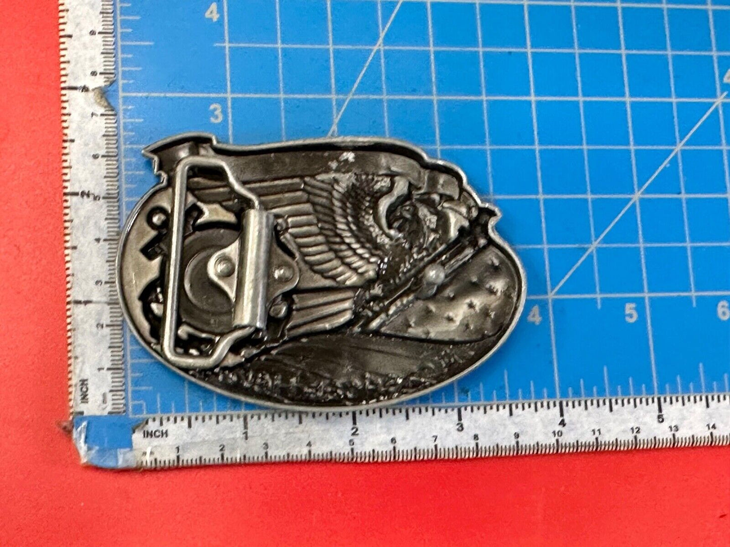 The US Coastguard raised dimensional belt buckle America's Heroes