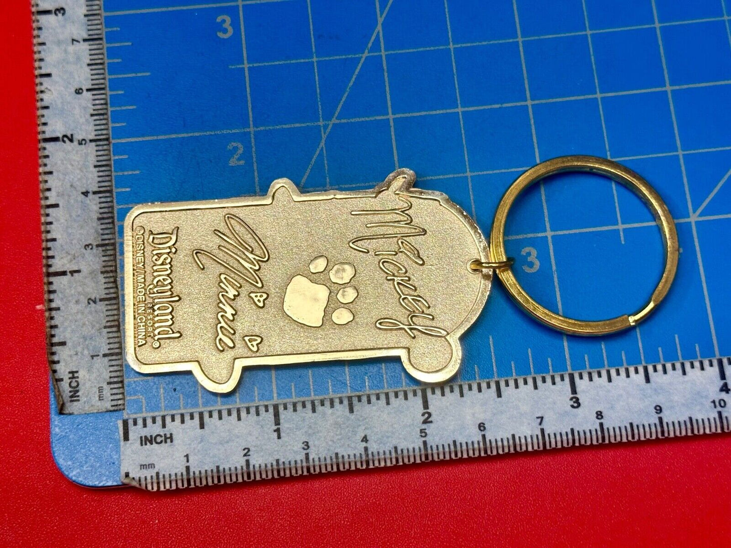 BFF Mickey, Mine and Pluto best friends Disneyland Keychain - Key Ring Chain