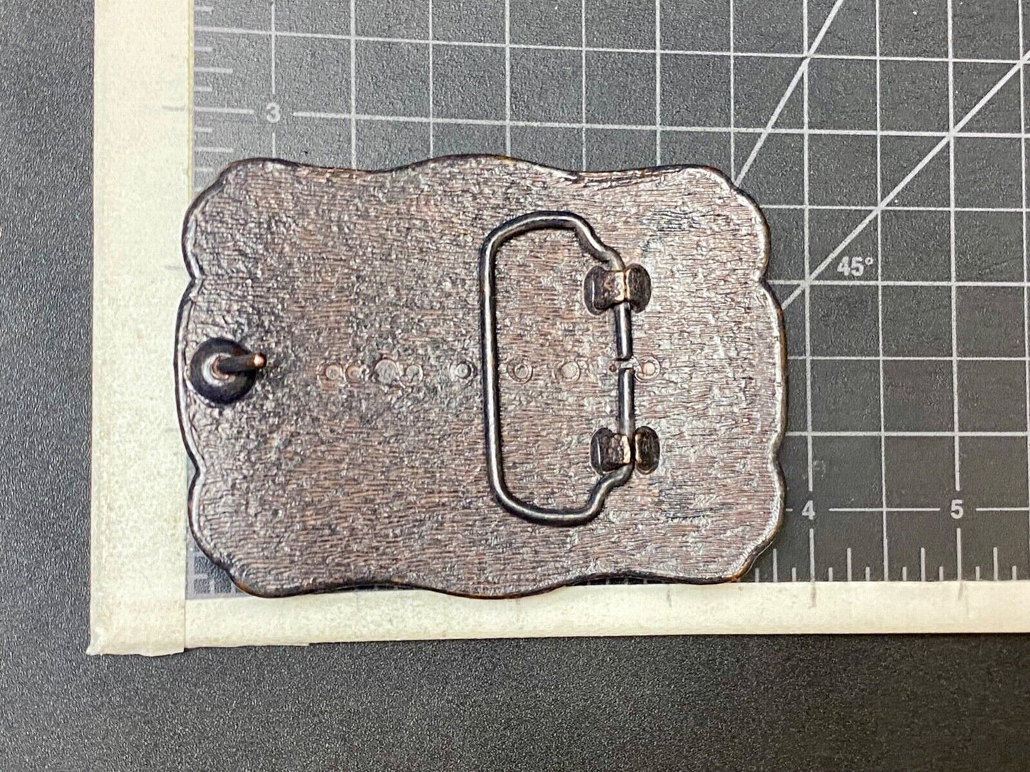 Artisan? Cute Button Steampunk Style Western Framed Belt Buckle
