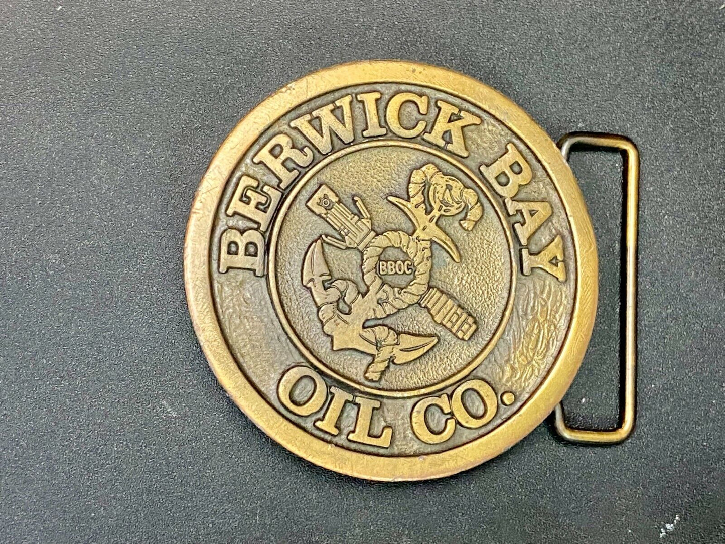 Berwick Bay Oil Company Atchafalaya River In Louisiana Belt Buckle By Hit Line