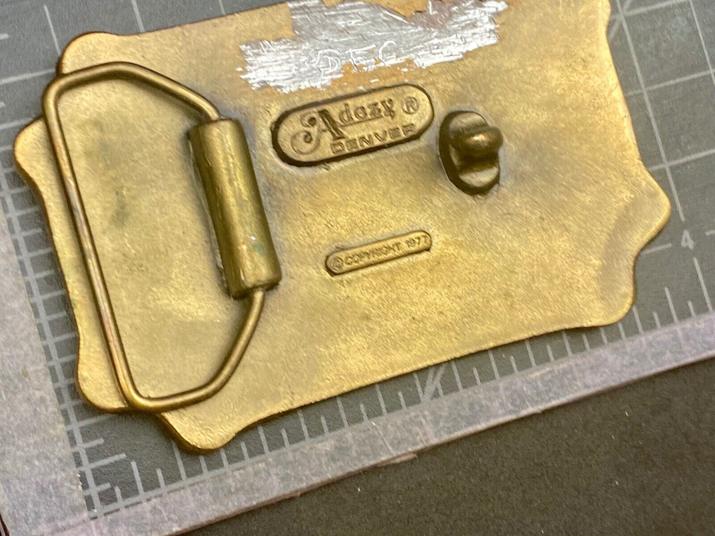 Vintage 1977 C.C.C.O. Fire Fighters Brigade belt buckle by Adezy Denver