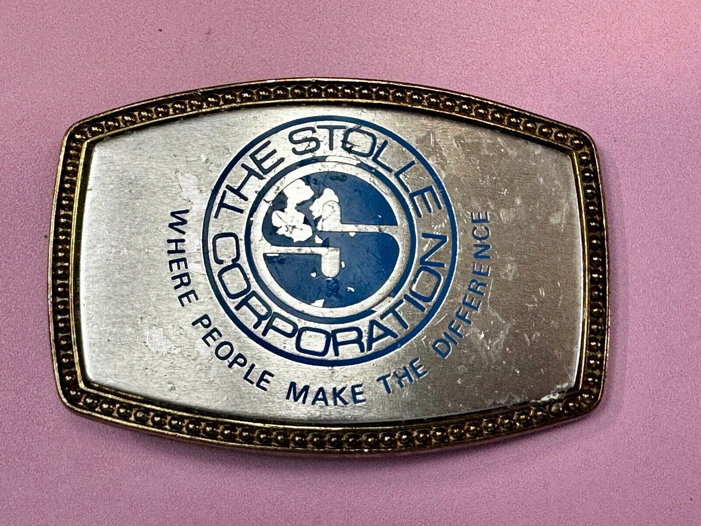 The Stolle Corporation Where People Make The Difference Alumaline Belt Buckle
