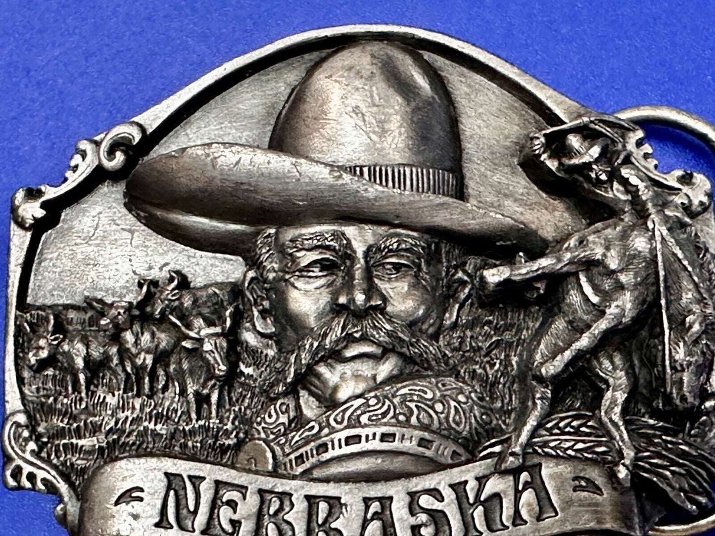 The Great State of Nebraska 1993 10th Annual Commemorative Siskiyou Belt Buckle