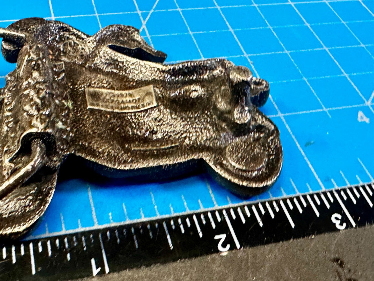 Vintage Chopper Motorcycle Bike Cutout 1979 Biker Rider Bergamot Belt Buckle