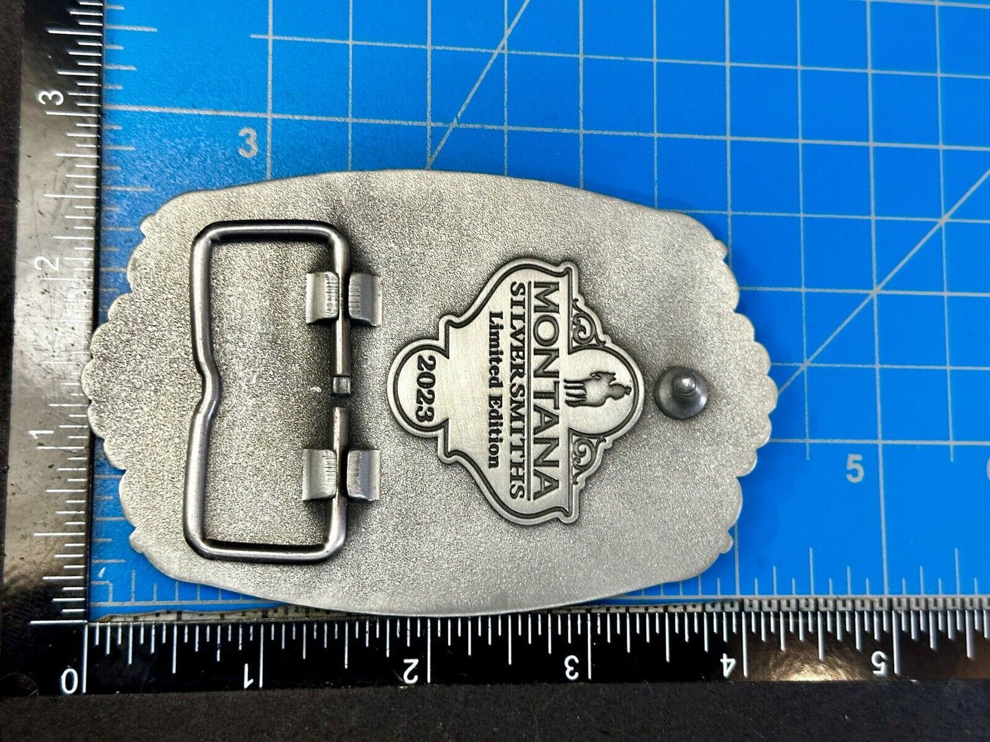 2023 Pendleton Whisky Let'er Buck Montana Silversmith Rodeo Cowboys Belt Buckle