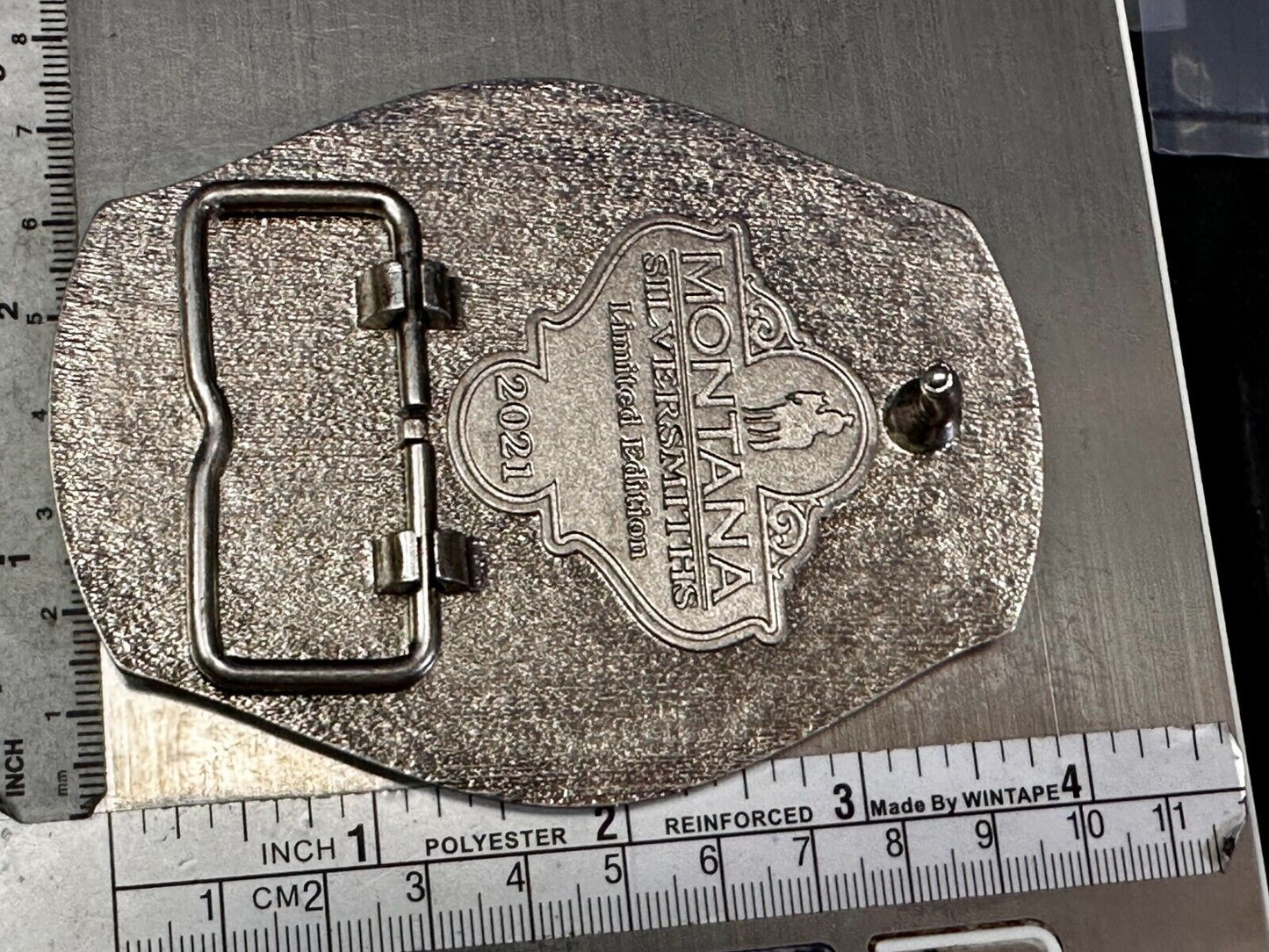 2021 Pendleton Whiskey Let'er Buck Rodeo Cowboy Montana Silversmiths Belt Buckle