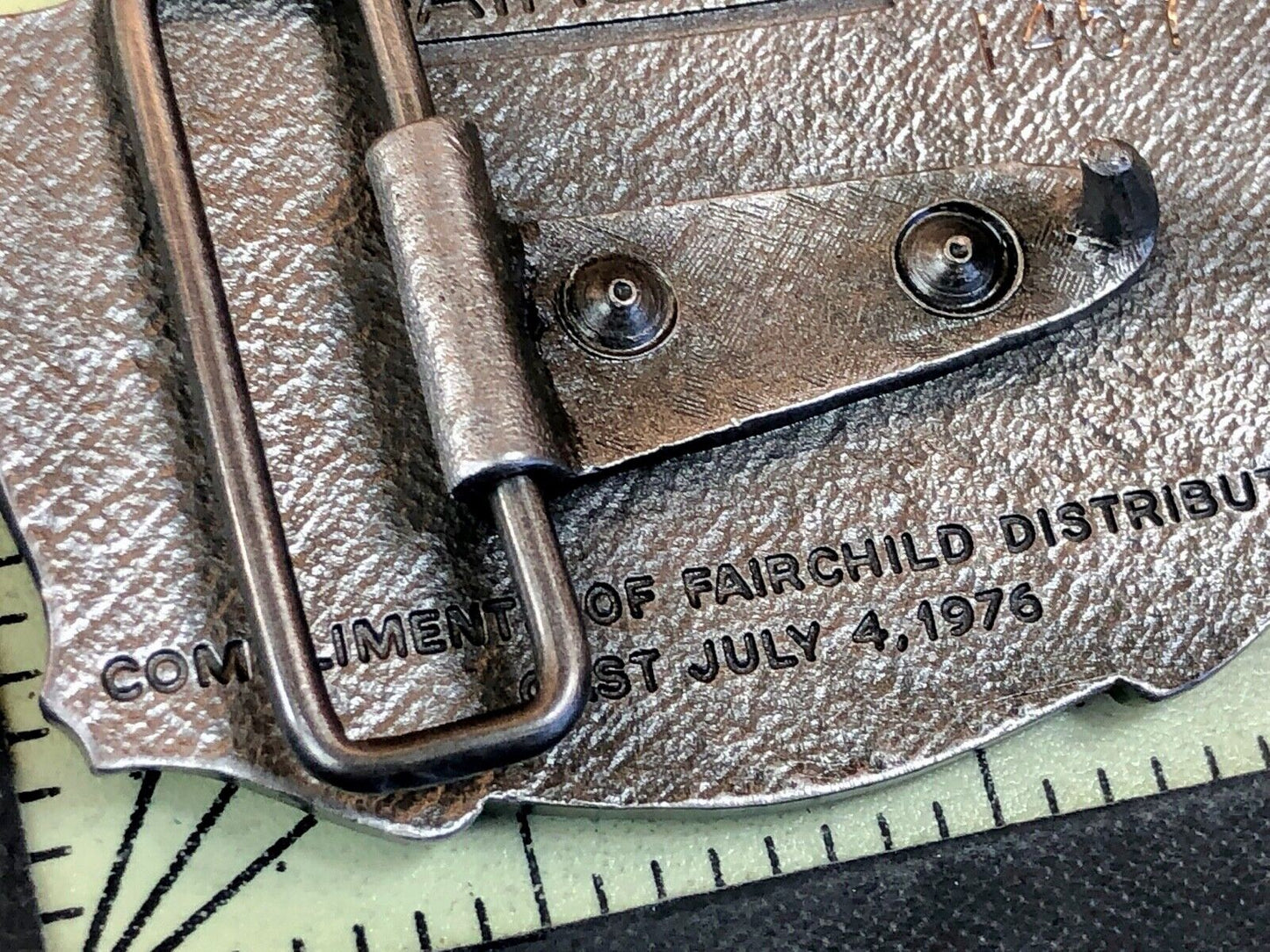 Vintage Fairchild Distribution belt buckle