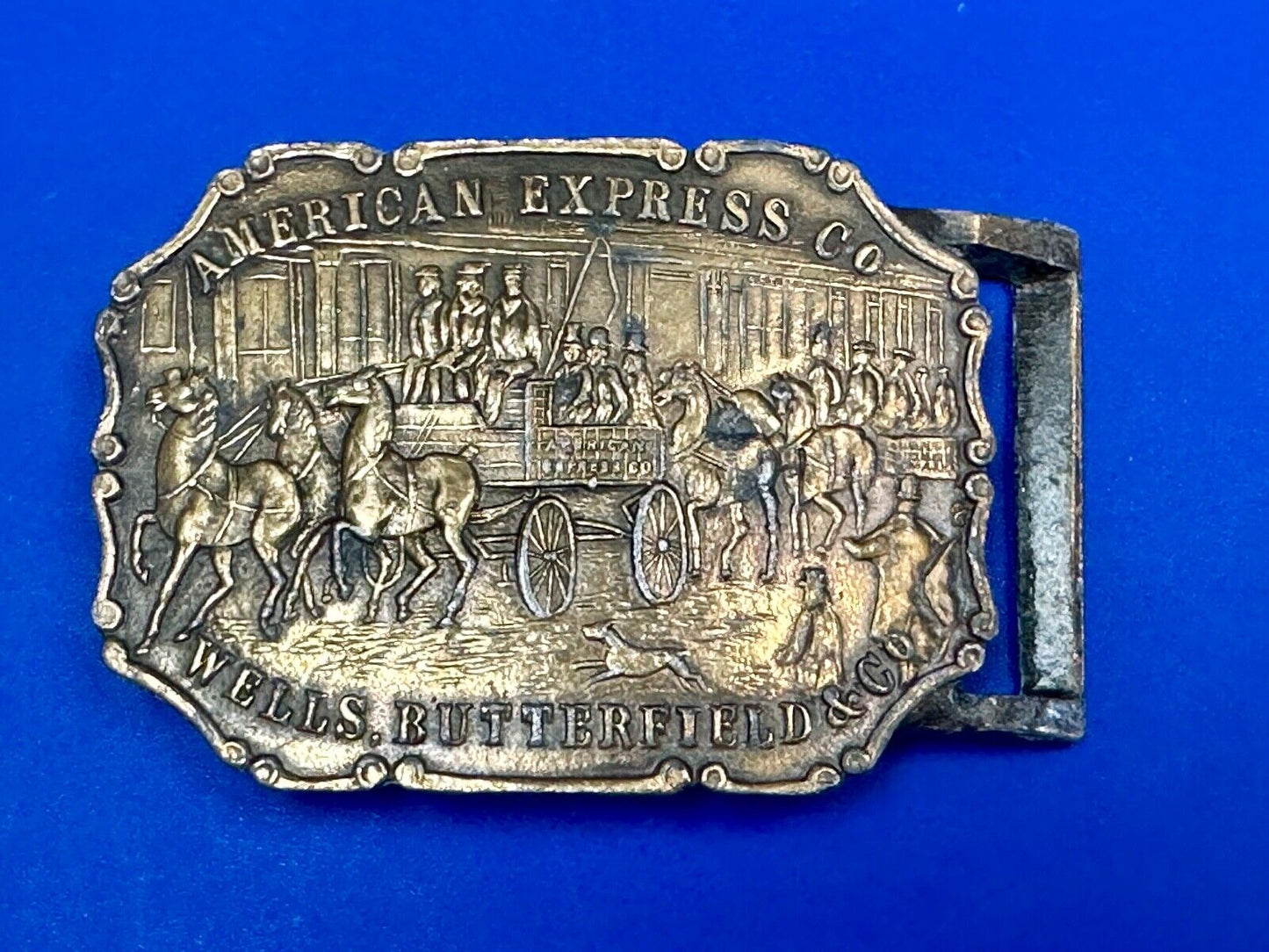 American Express Wells Butterfield belt buckle by Synek Studio New York