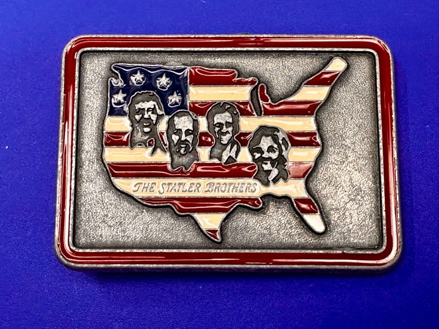 The Statler Brothers Band Country Music Band Record Promo Music Belt Buckle