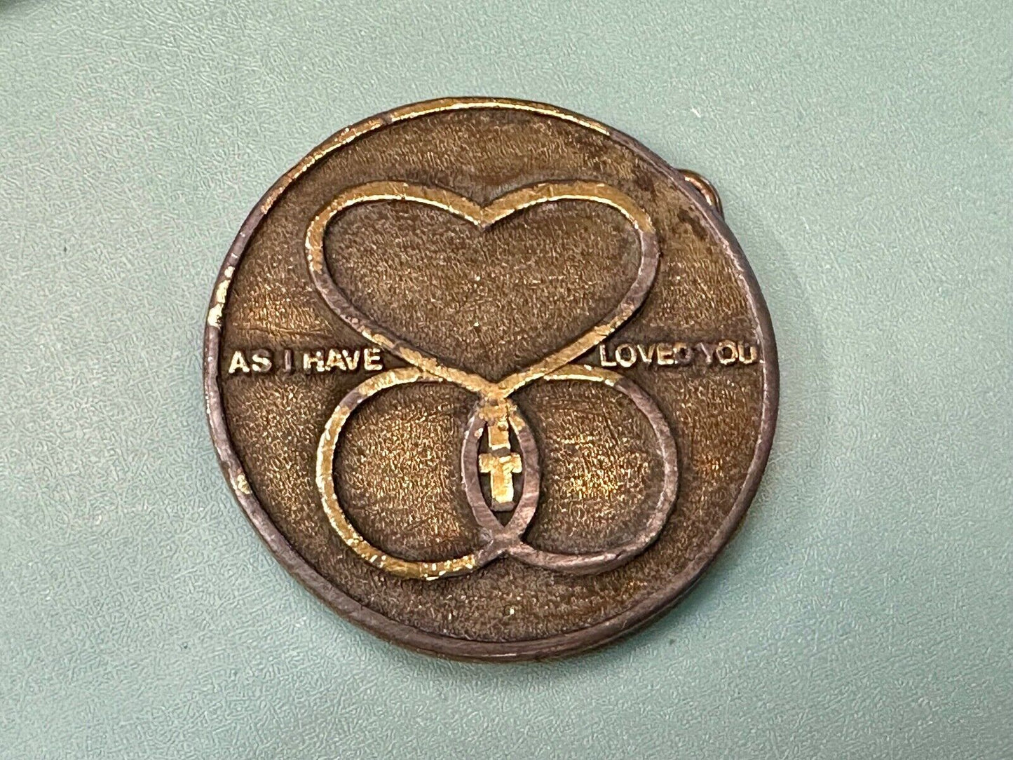 As I Have Love You Marriage Encounter Wife Husband Religious Symbol Belt Buckle