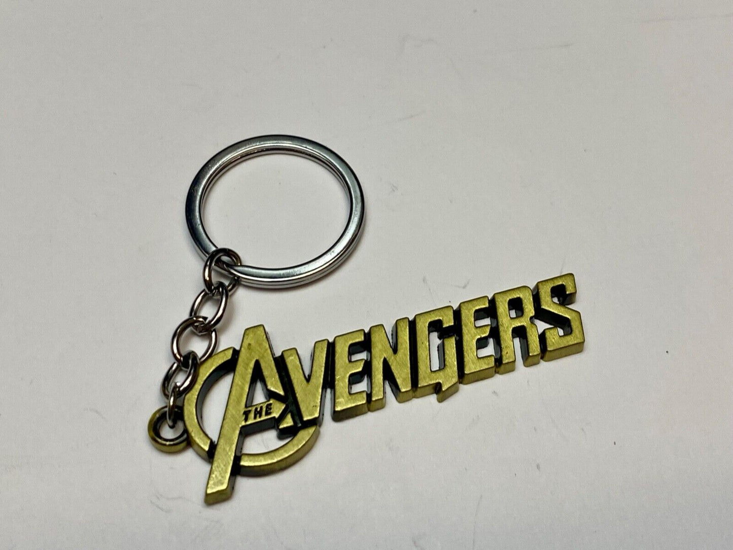The Avengers word spelled out Keychain - Key Ring Chain