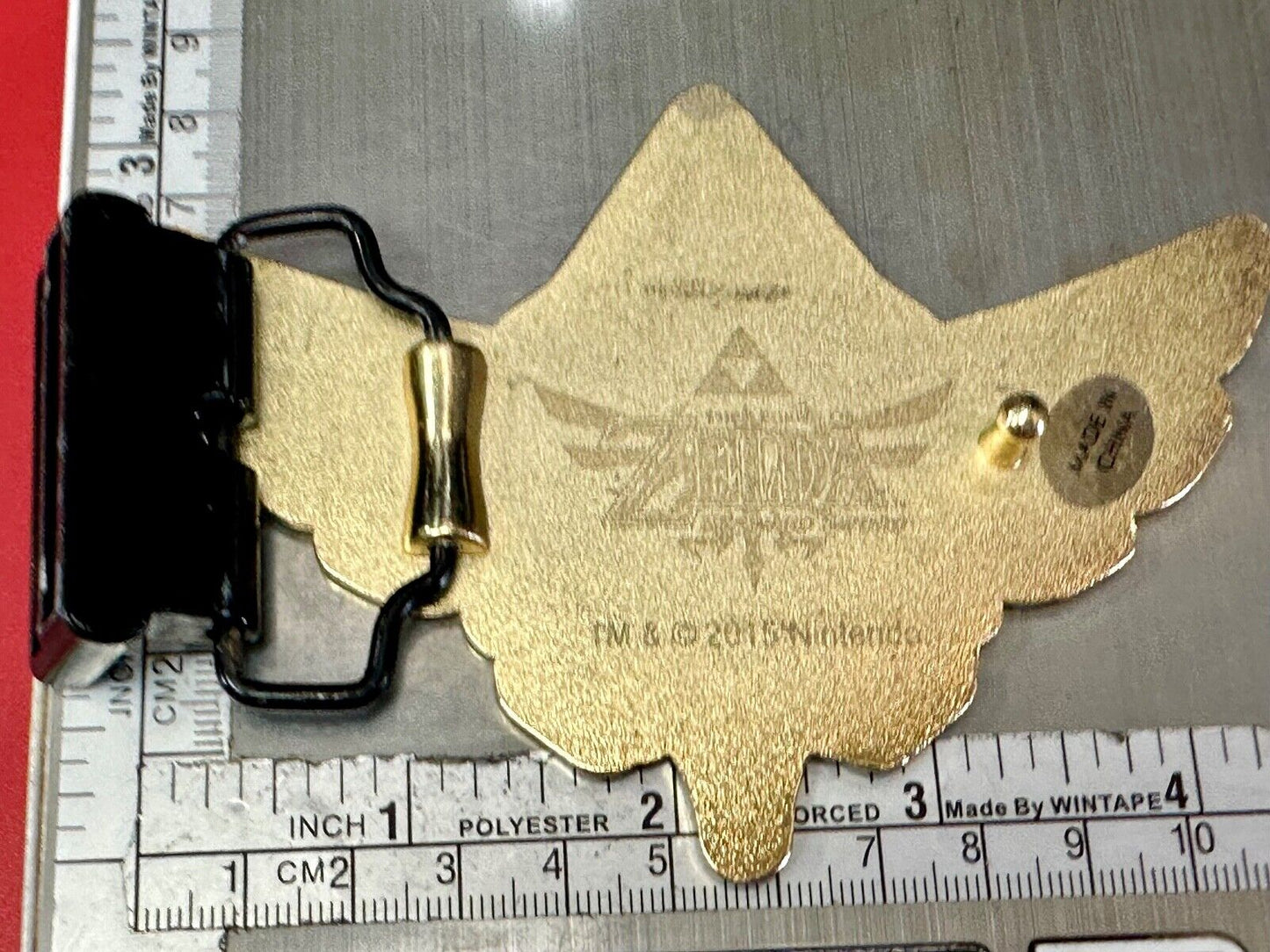 The Legend Of Zelda Black Golden Crest Triforce 2015 Nintendo Belt Buckle Hylian