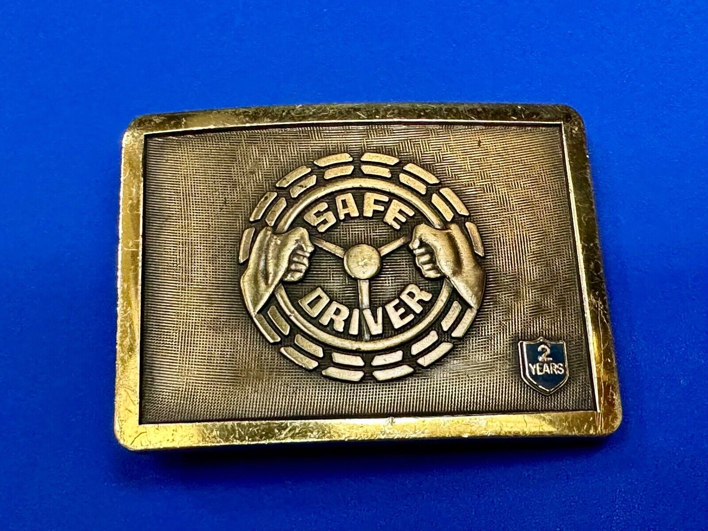 Balfour Safe driver Semi Big Rig Transport belt buckle with 2 year insert