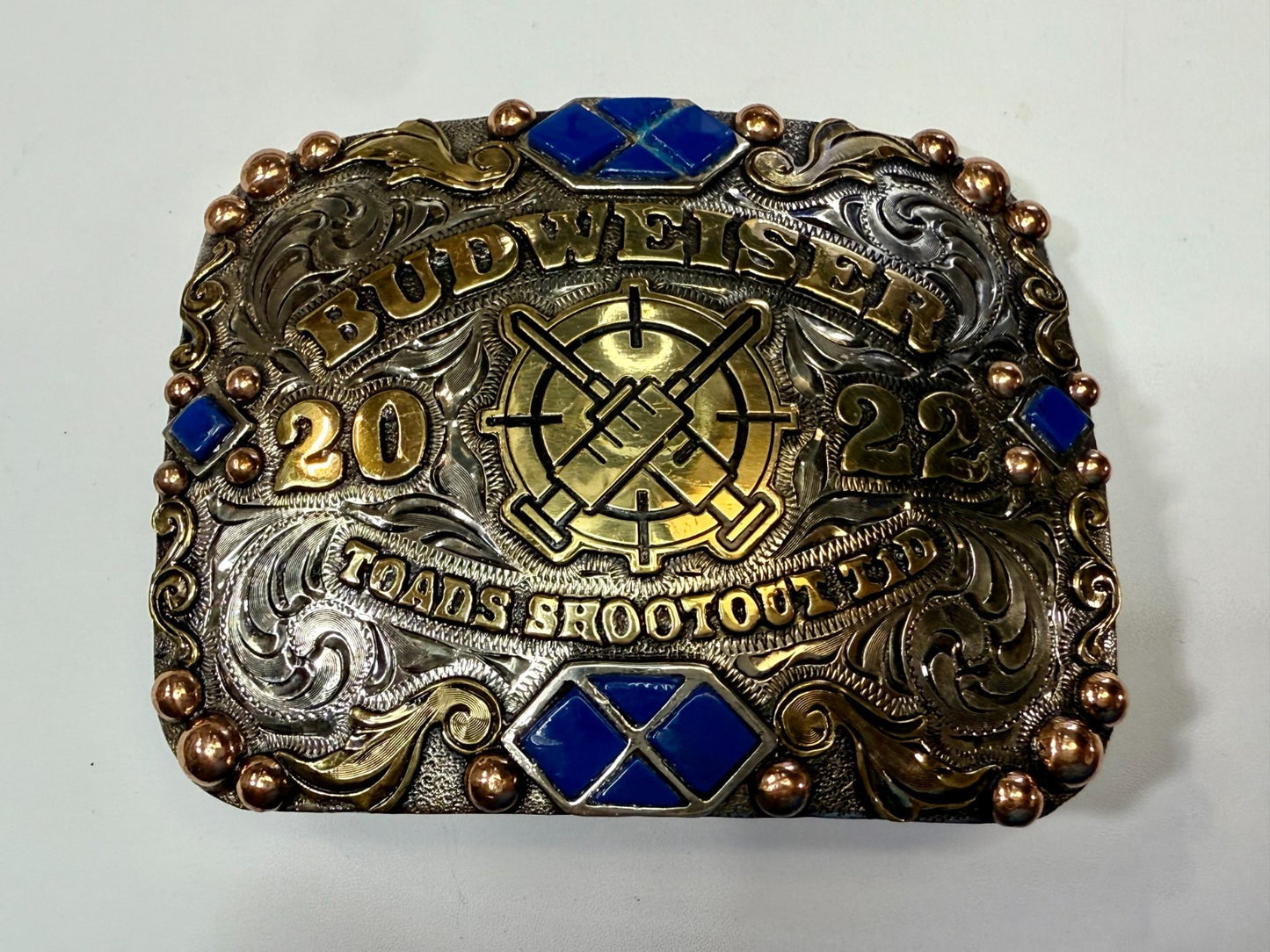 2022 Budweiser Toads Shootout TID 2ND to None NASCAR Trophy Belt Buckle