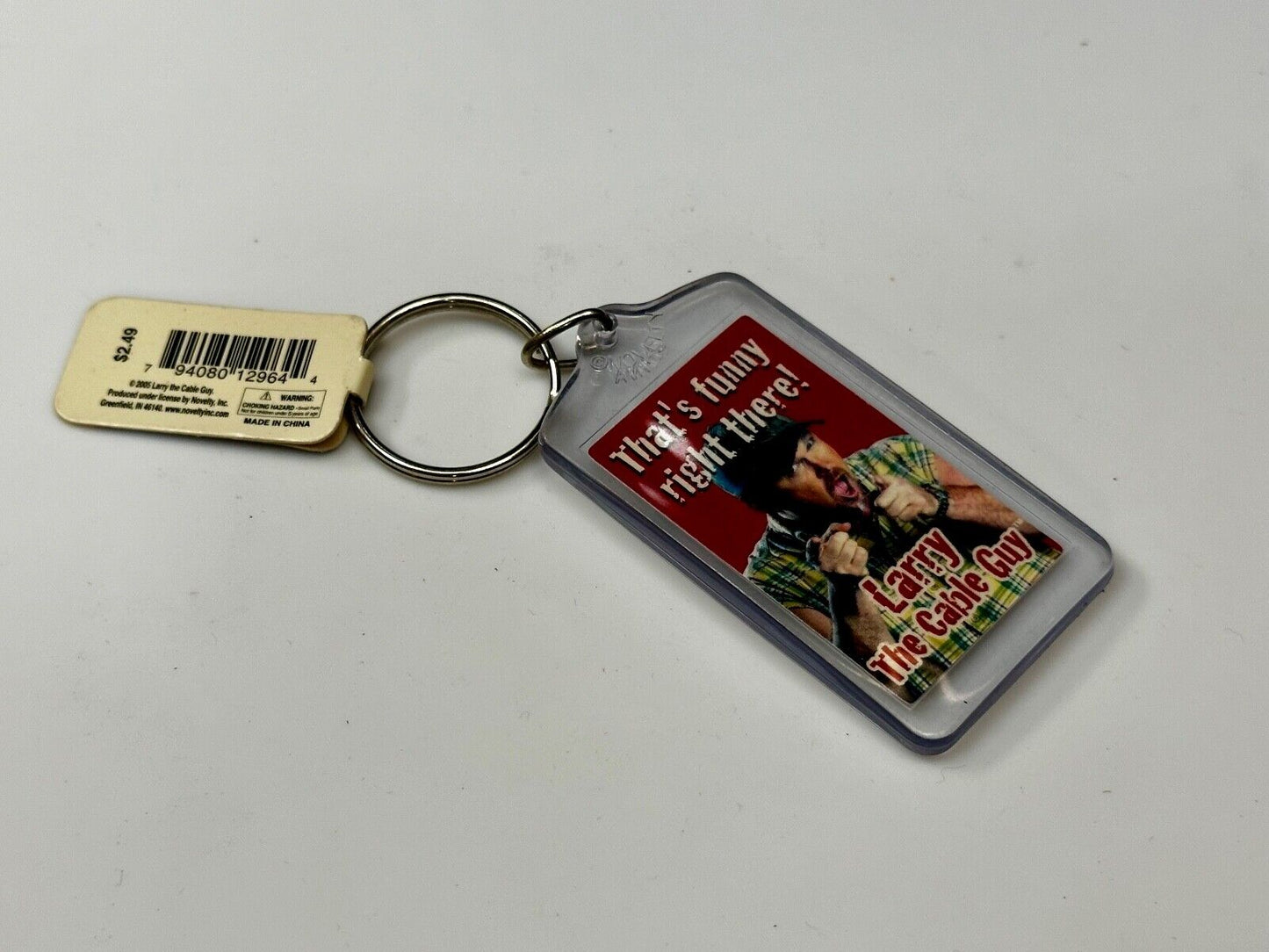That's Funny Right There Larry The Cable Guy Keychain - Key Ring Chain Souvenir