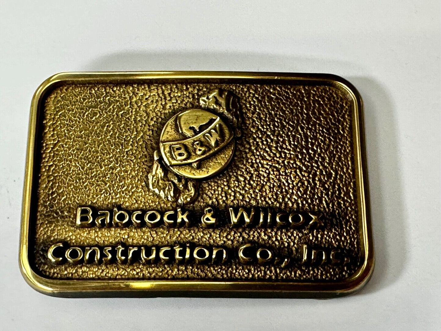 Babcock & Wilcox B&W Construction Co Commemorative NOS Belt Buckle by Jadco
