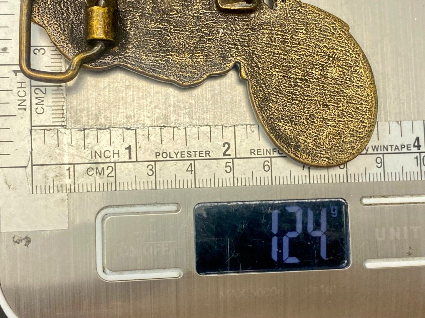 Vintage cutout Motorcycle Honda? Bikers belt buckle by Joomi, JOOL2