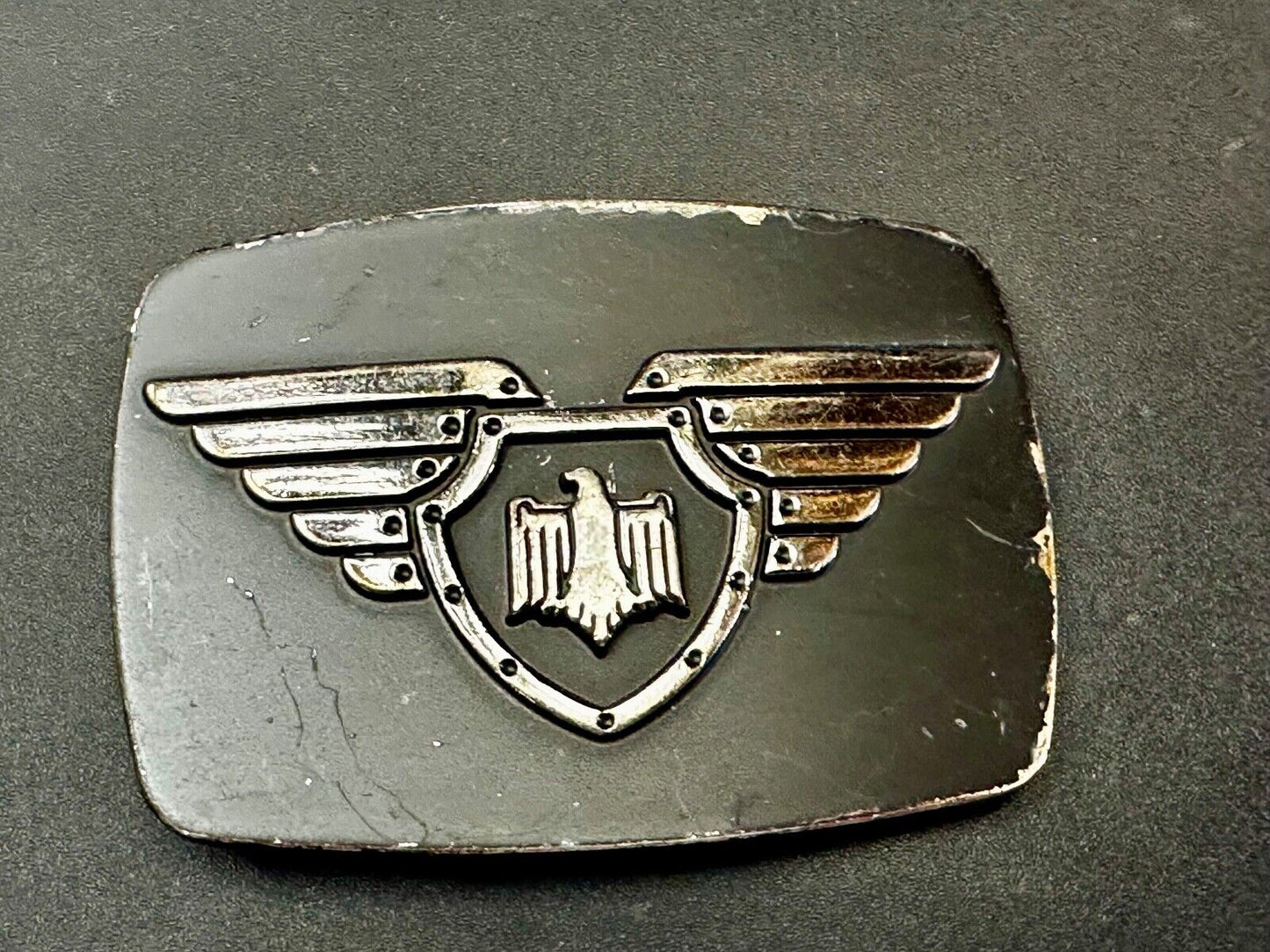 Thunderbird Emblem Logo With Wings 90's Chrome Brand 6172 Belt Buckle