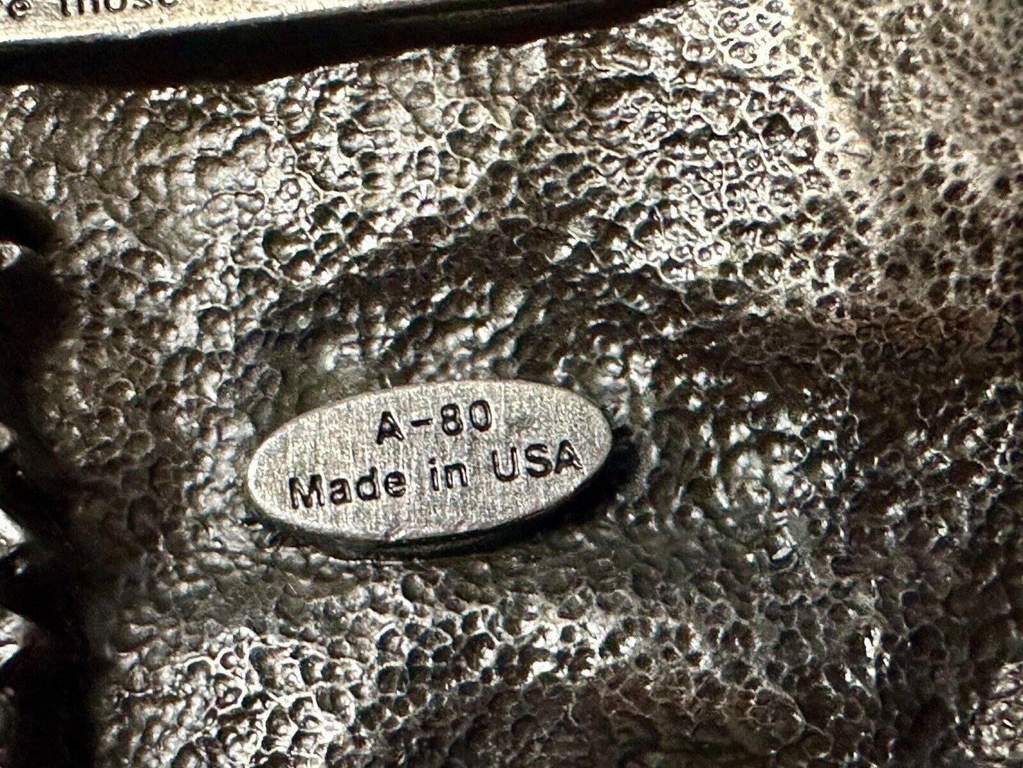1988 Deep Cast Pewter " GRANDPA " Belt BUCKLE ~ # A-80 by Siskiyou Made in USA