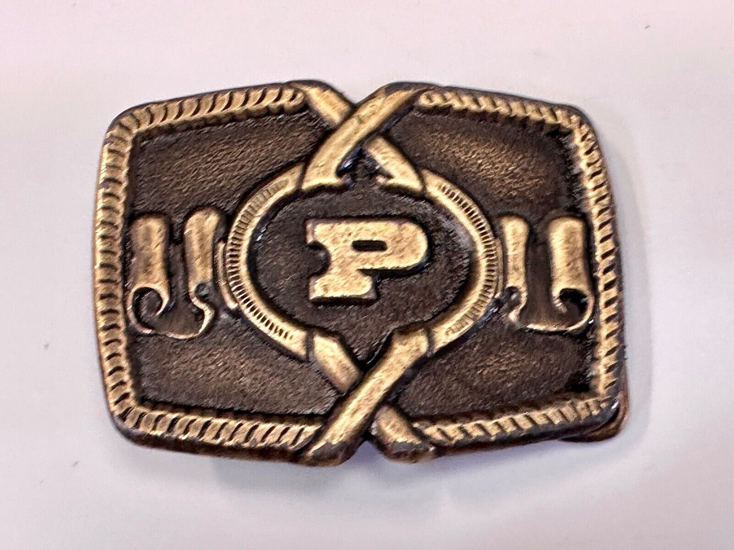 Vintage Letter P - Initial Monogram belt buckle by Oden