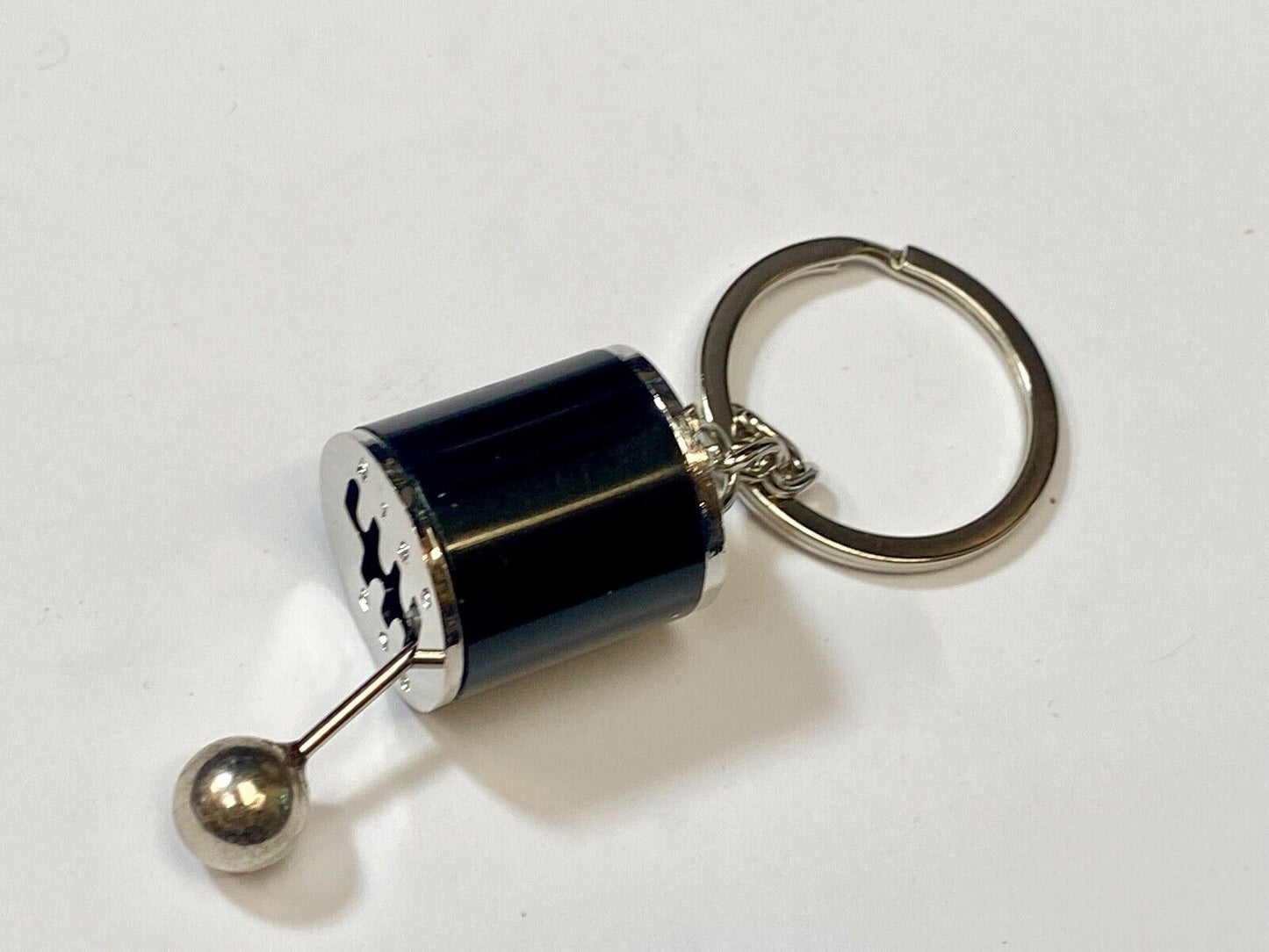 Black Finish Gear Box Shifter Key Chain Fob Ring Keychain - Fast USA shipping!