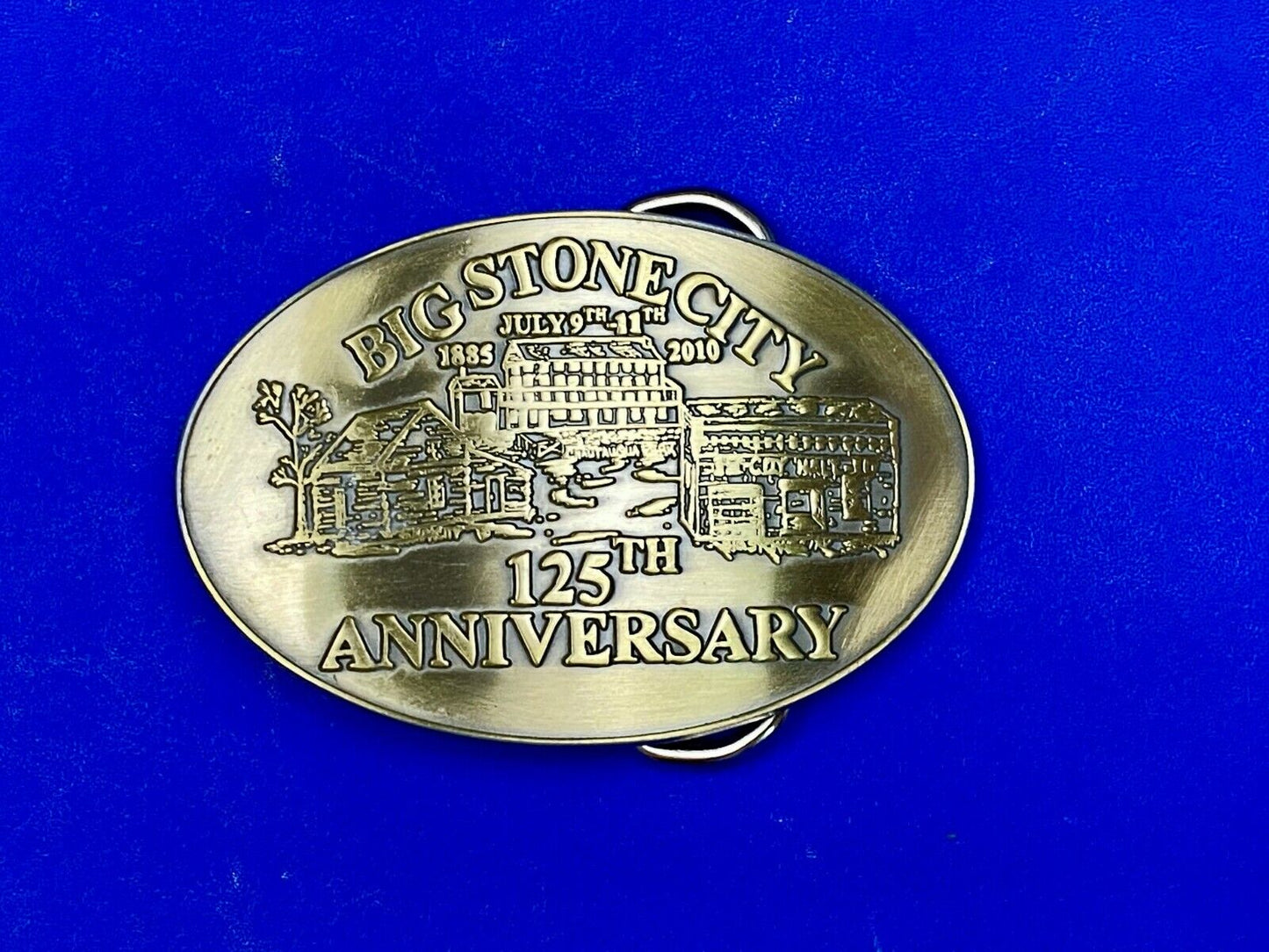 Big Stone City 125Th Aniversary 2010 Commemorative Celebration Belt Buckle