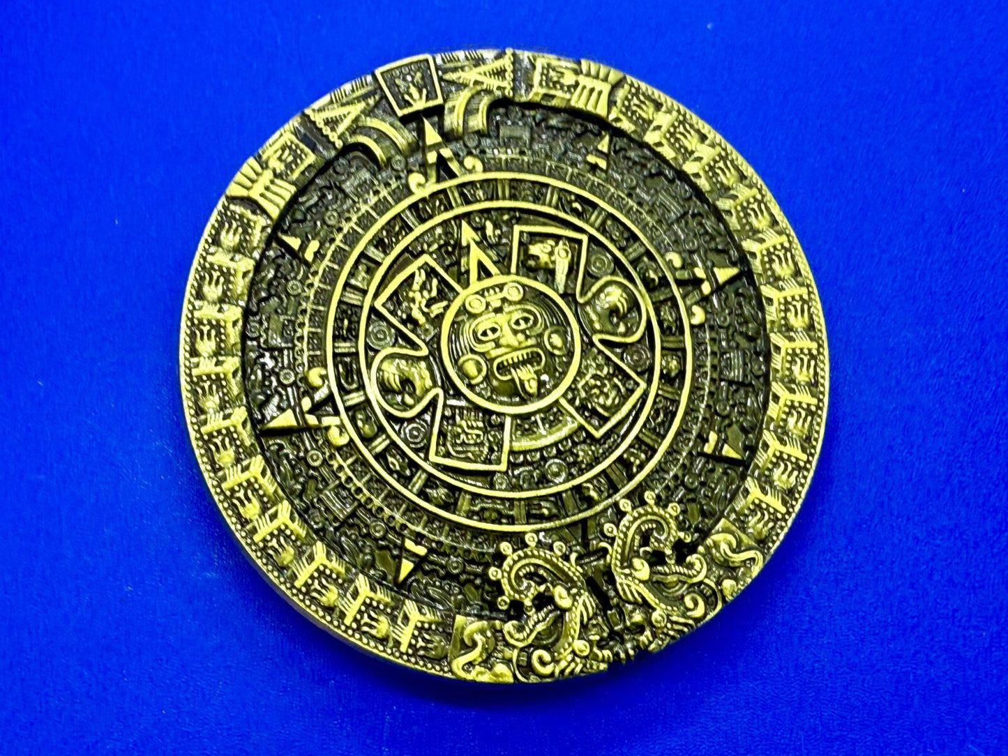 Aztec Mayan Mexican Calendar Native Indian Calendario DEL SOL Belt Buckle