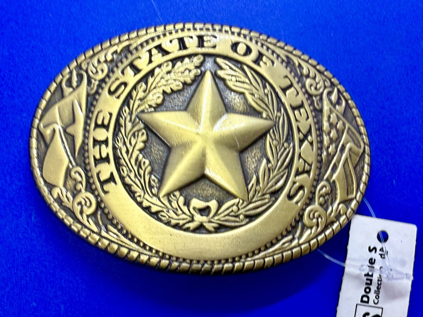 The Great State of Texas Statehood Series Gold Color Commemorative Belt Buckle