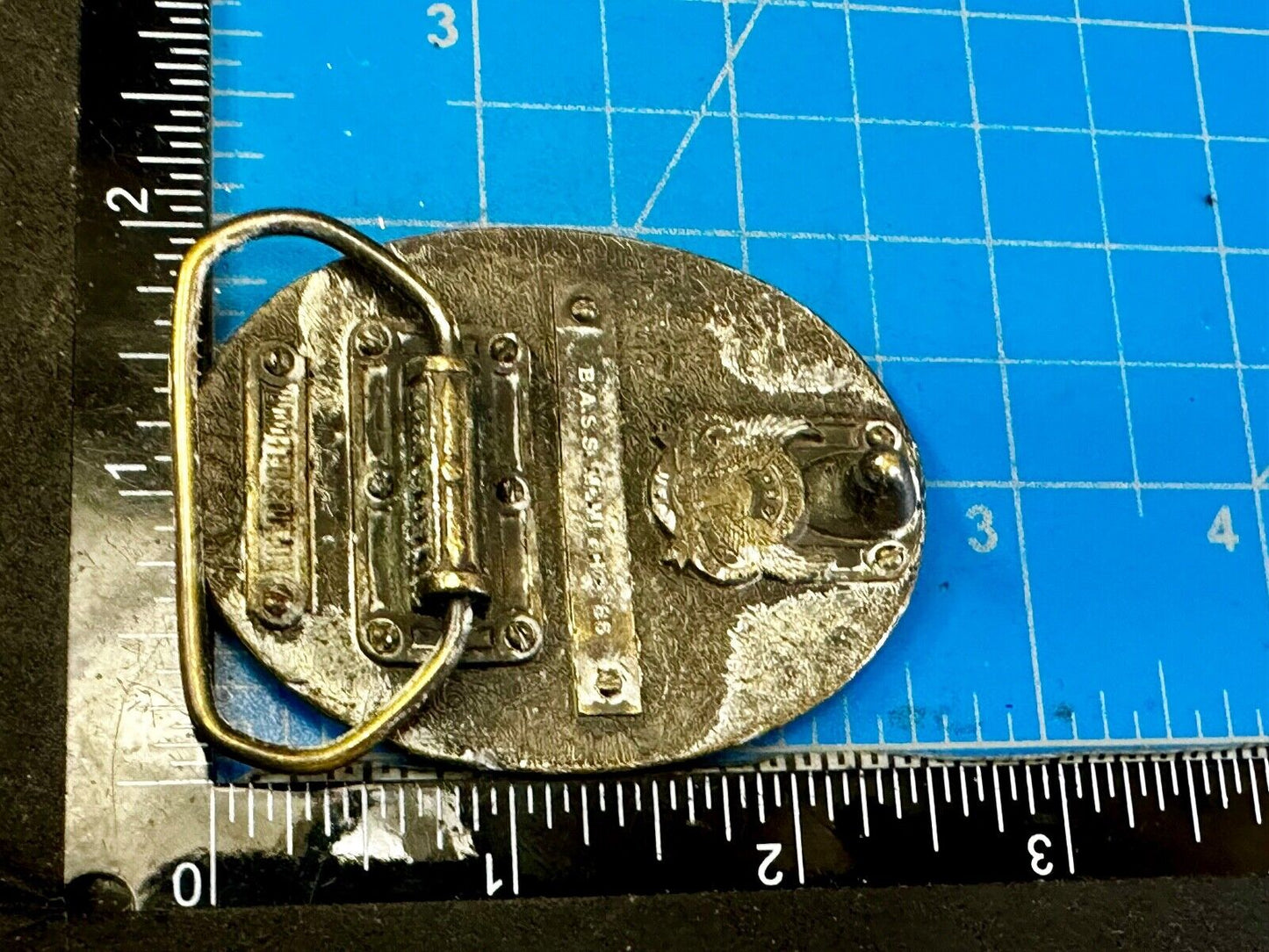 1996 BASS Anglers Sportsman Society Sport Fishing Fishermans Belt Buckle