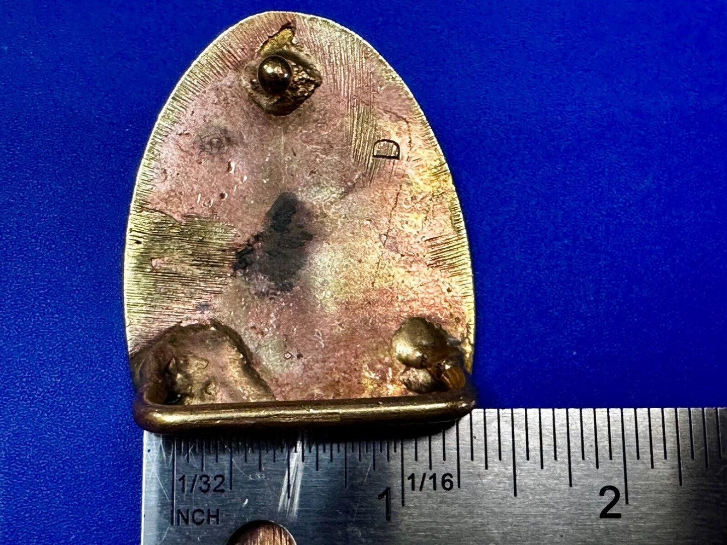 Black inland Fall Tree Small Hippy Vibe Brass Belt Buckle for up to a 1.25" belt