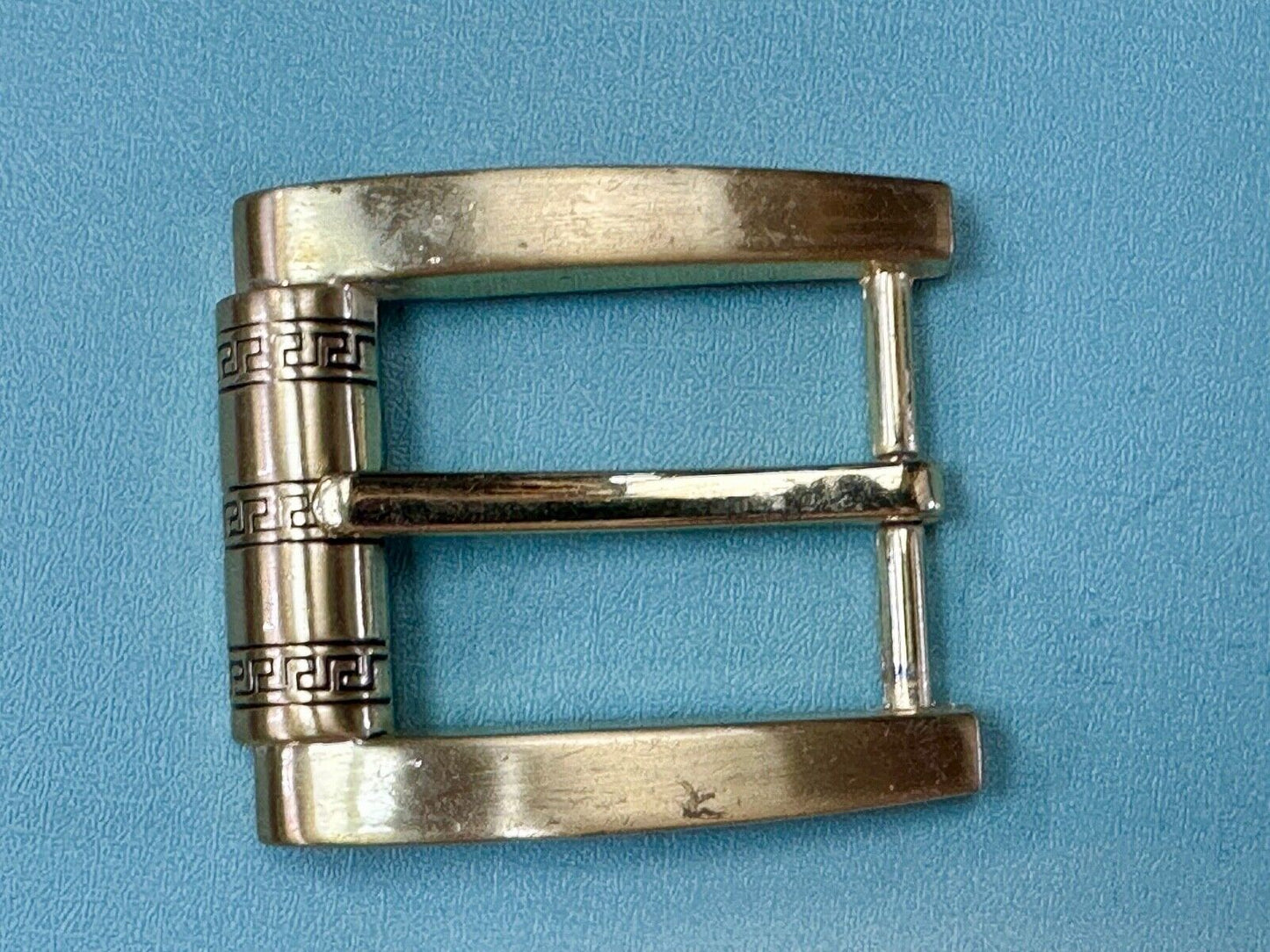 Thick Wide roller end style replacement gold tone belt buckle