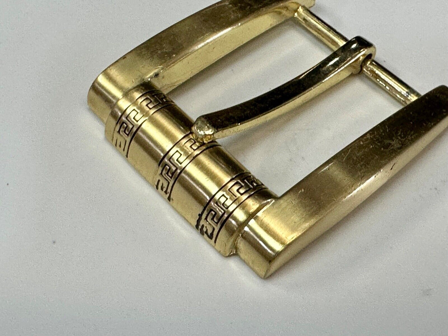 Thick Wide roller end style replacement gold tone belt buckle