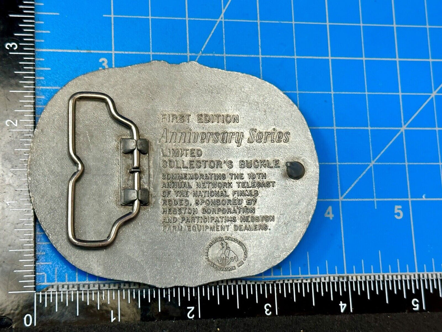 1993 Hesston National Finals Rodeo NFR 25th year celebration Belt Buckle