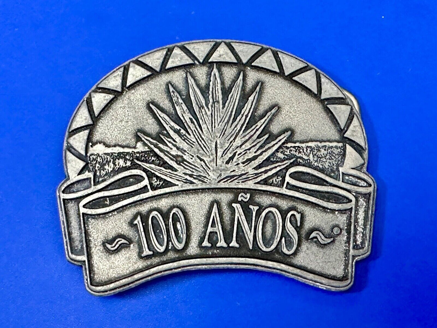 Tequila 100 Anos Tequila Collectors large Metal Belt Buckle