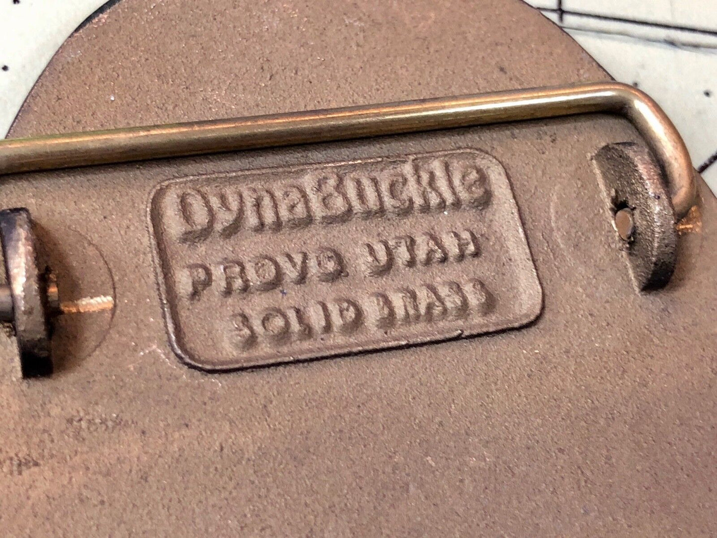 Vintage ACCURATE Screen media Belt Buckle Company Advertising Promo Logo Add