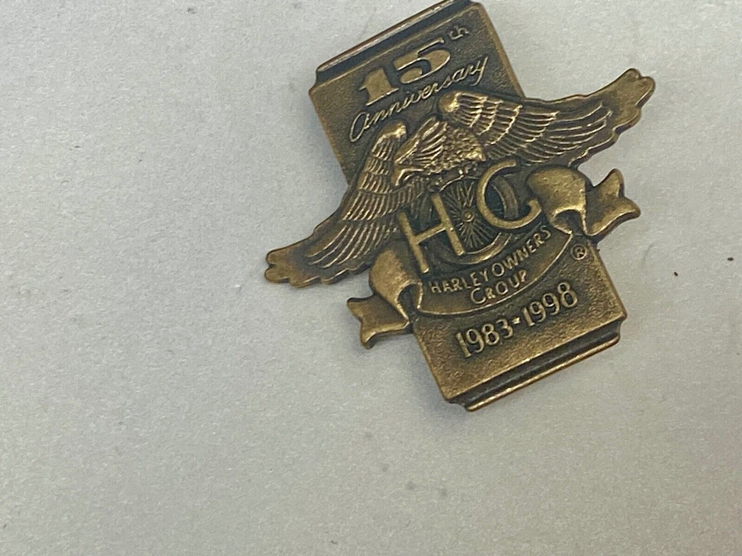 1998 15Th Anniversary Harley Davidson Hog Harley Owners Group Motorcycles Pin