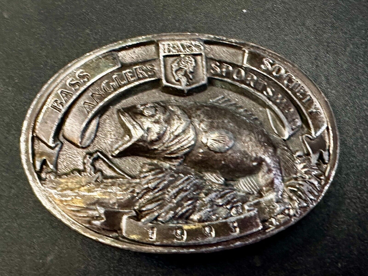 1993 Bass Anglers Sportsman Society Club Belt Buckle