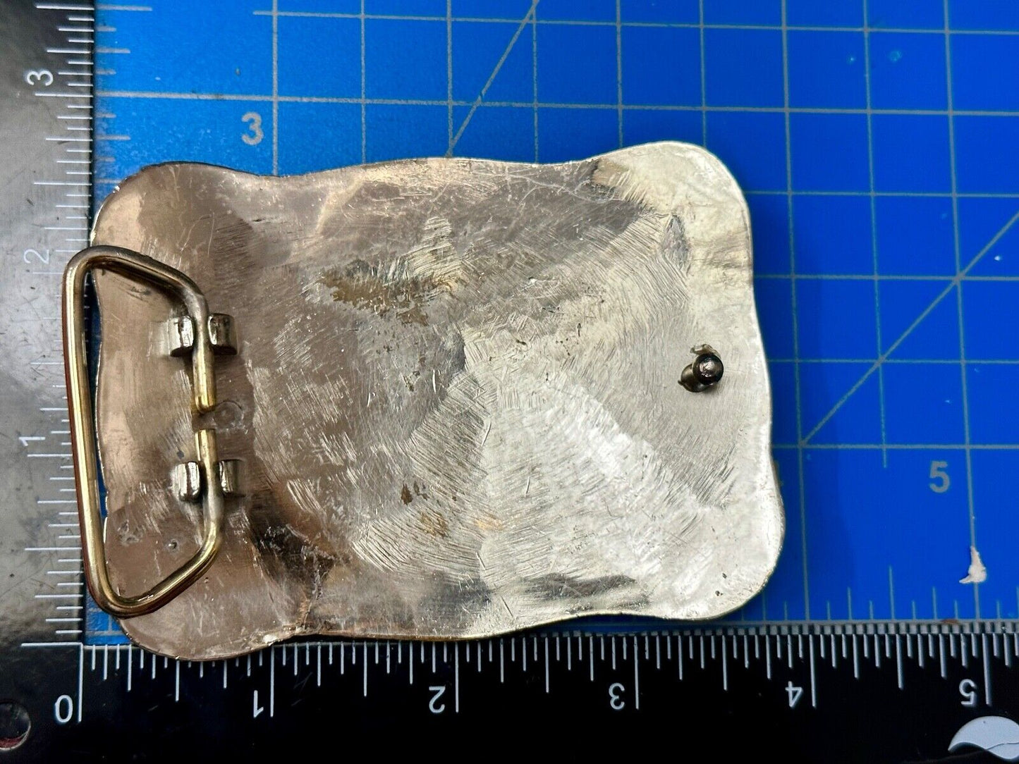 Texas Longhorn Cow Steer flower swirl Belt Buckle w/ thick rope boarder