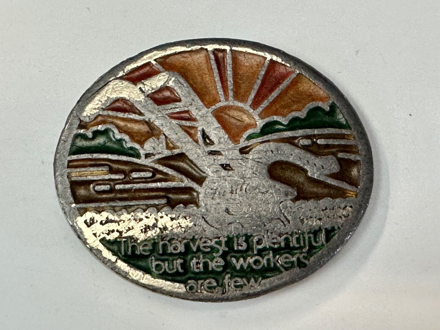 The Harvest is plentiful but the workers are few Farming belt buckle