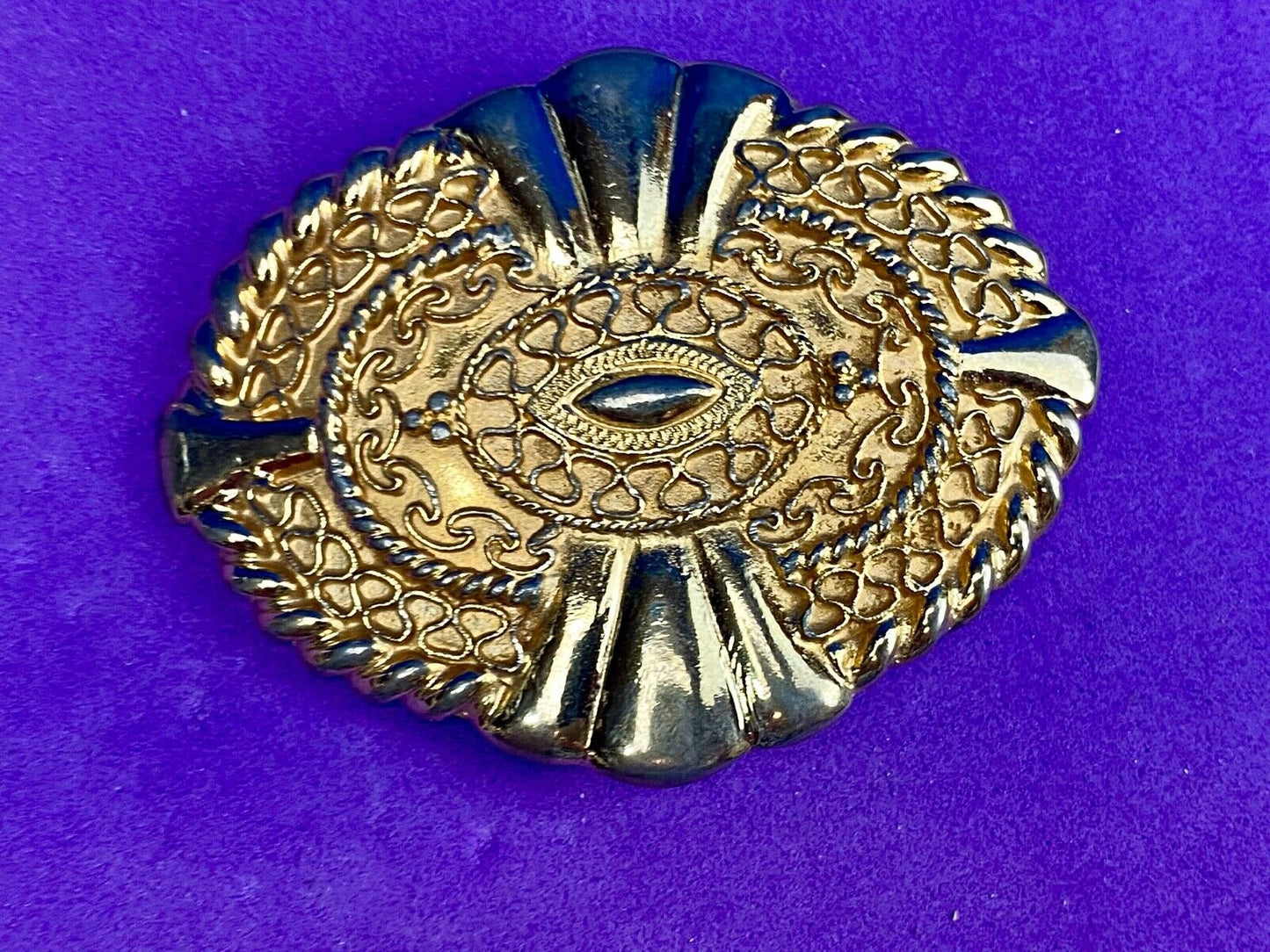 Vintage 80s Designer Gay Boyer New York Braided Belt buckle