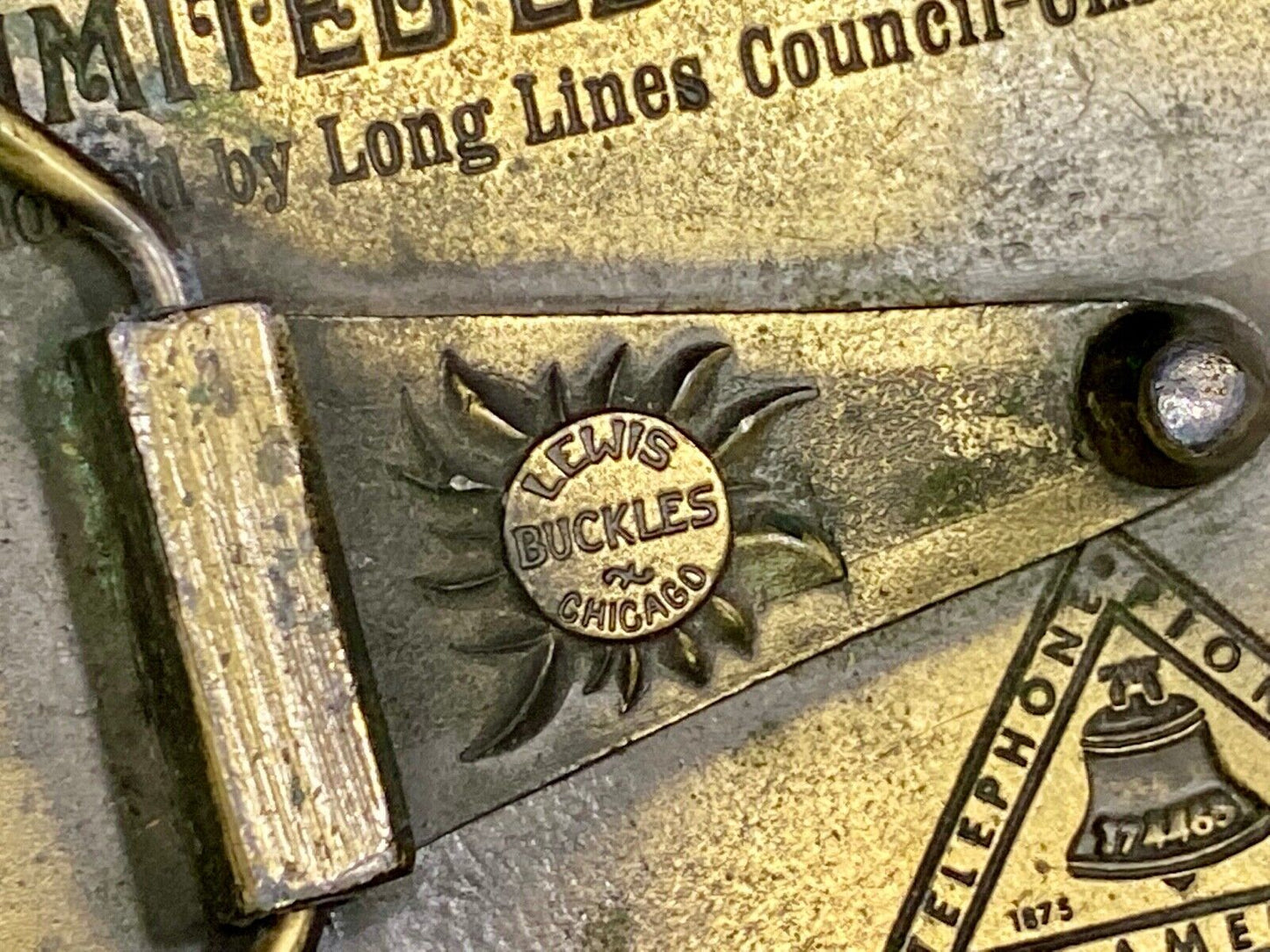 The Telephone Industry, 100 Year Commemorative Belt Buckle - Long Lines Council