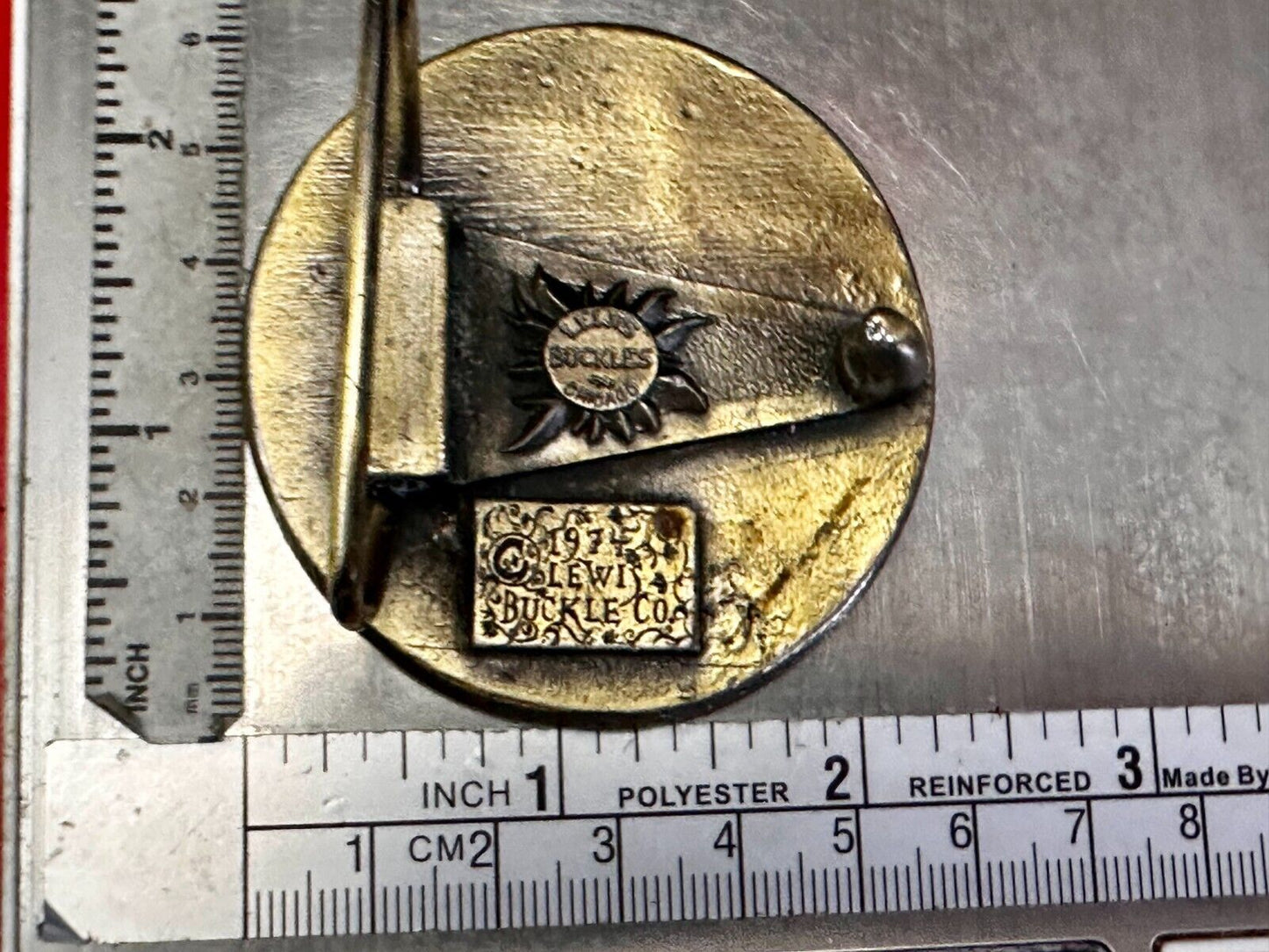 B & O Baltimore and Ohio Railroad Vintage 1974 Belt Buckle by Lewis Buckle Co.