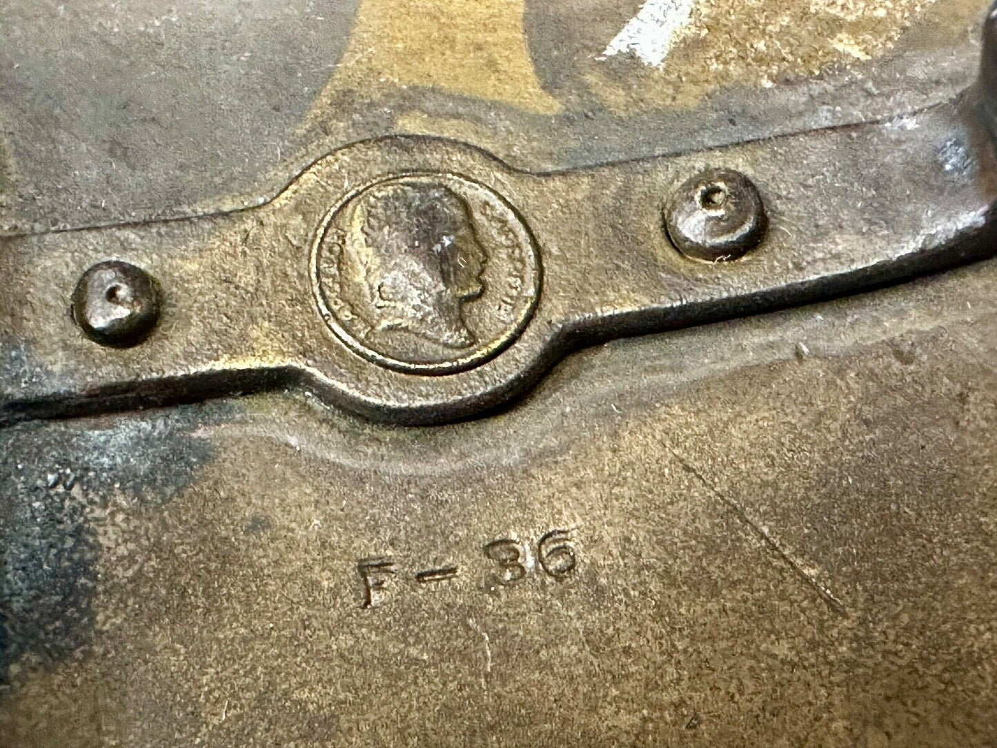 Union Central Pacific Railroad Line Omaha - California P-38 Bergamot Belt Buckle